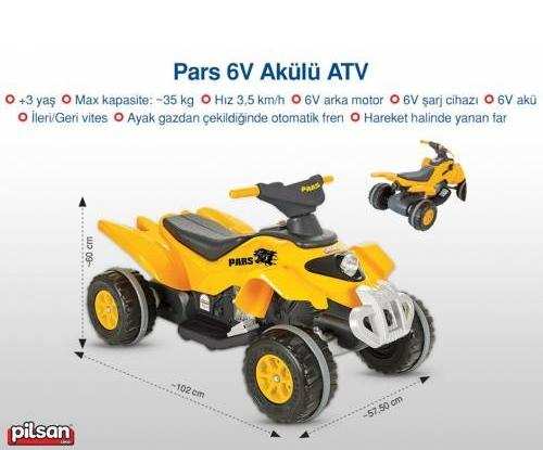 PİLSAN PARS AKÜLÜ ATV 6V