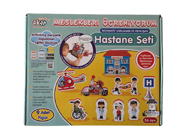 AKAR OYUNCAK MESLEKLERİ ÖĞRENİYORUM HASTANE SETİ