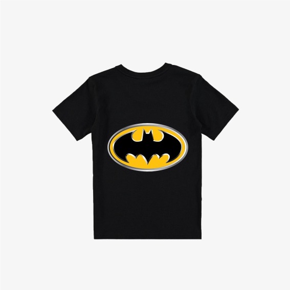 BATMAN BASKILI T-SHİRT 4 - 5 (116)  YAŞ  BEDEN - SİYAH - MOOD Mood Oyun